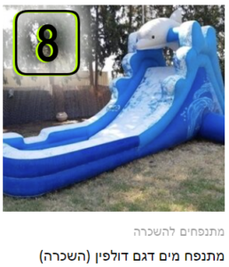 מתנפח מים דגם דולפין