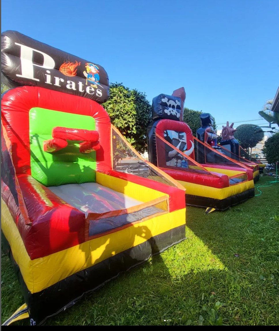 מתנפח קרנבל פיראטים 4 תחנות משחק דגם יחודי ולא שגרתי