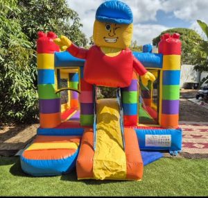 מתנפח לגו טירה קפיצה וגלישה